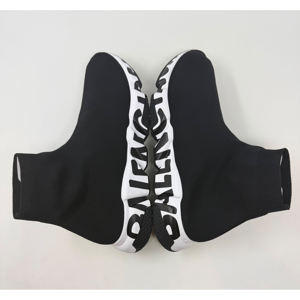 Balenciaga Speed Graffiti Trainer Black/White Size 14 US 47 EU - Picture 3 of 10